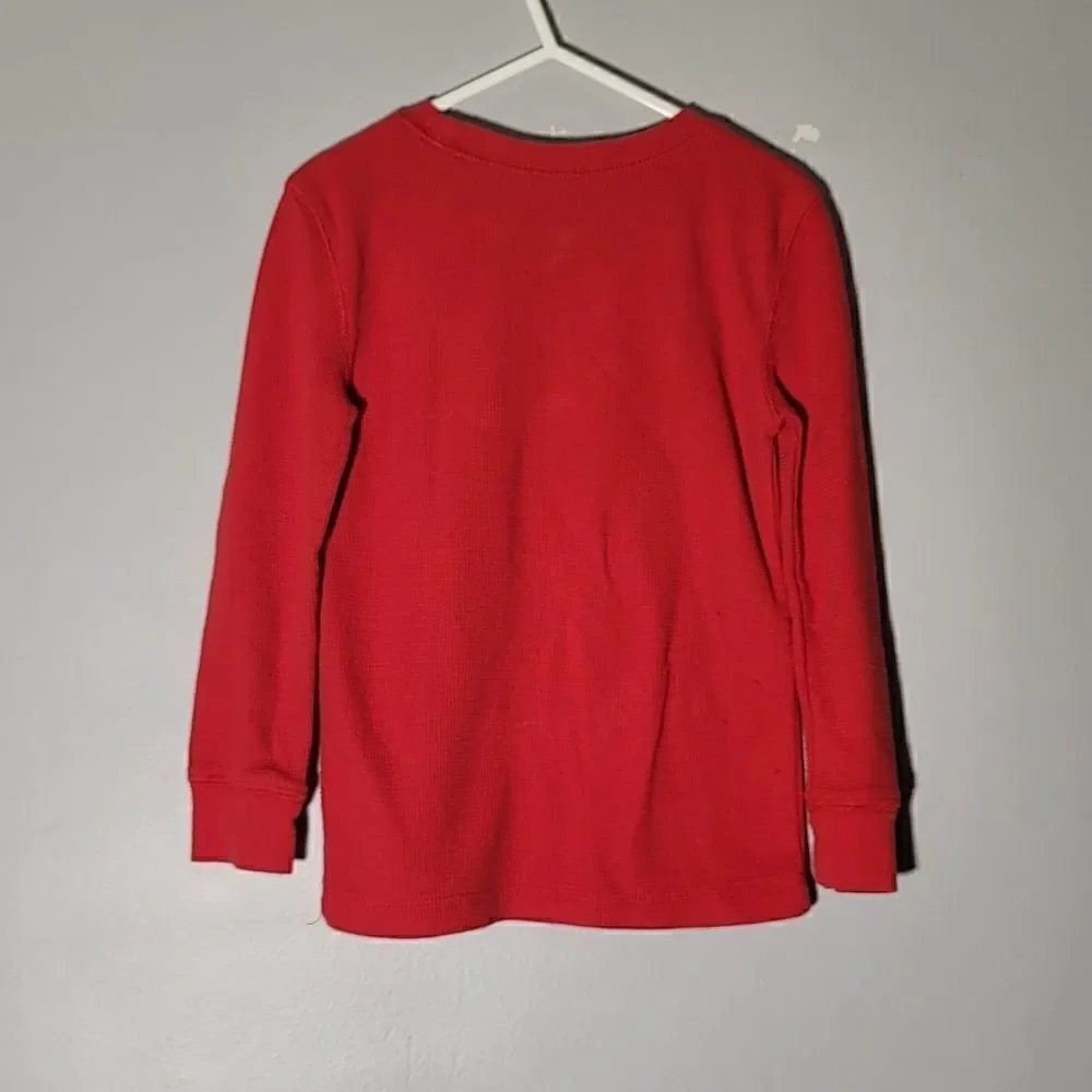 Boys thermal top and long sleeve button down shirt 4T